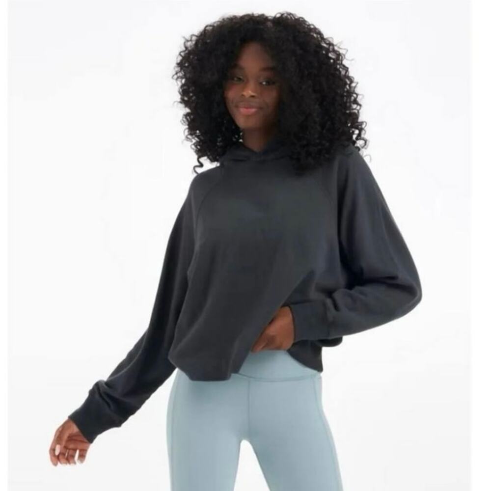 Vuori Women's Tops Vuori Sunnyside Terry Hoodie In‎ Charcoal Size Medium